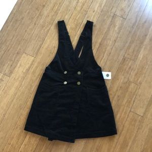 FREE PEOPLE CANYONLANDS BLACK CORDUROY JUMPER